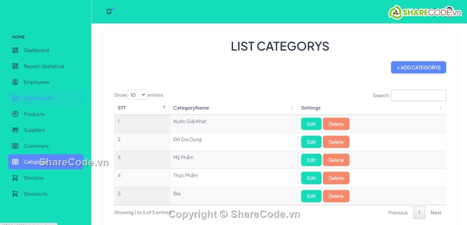 php laravel,quản lý kho hàng,php vs mysql,code Quản Lý Kho